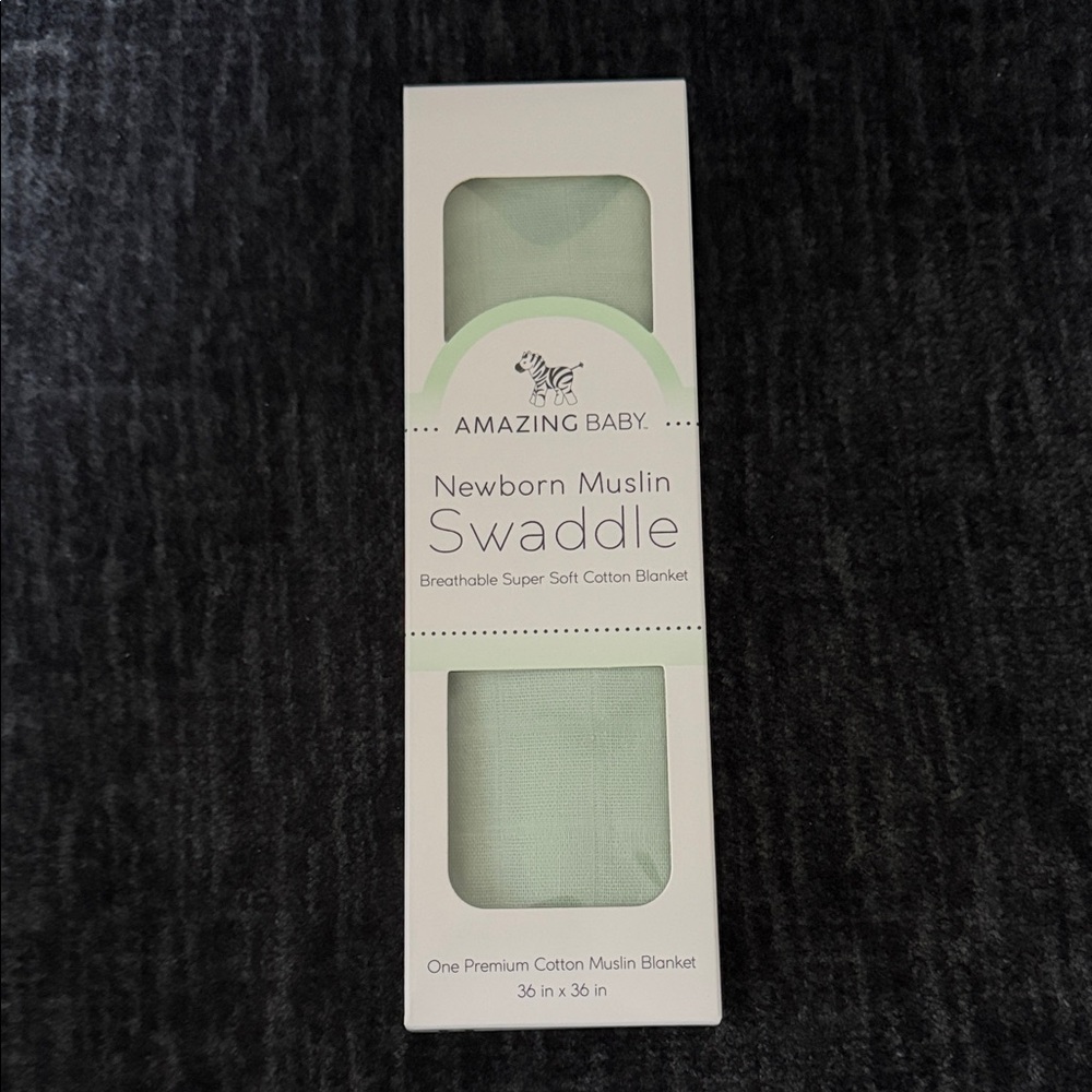 Amazing Baby Newborn Muslin Swaddle - Mint Green